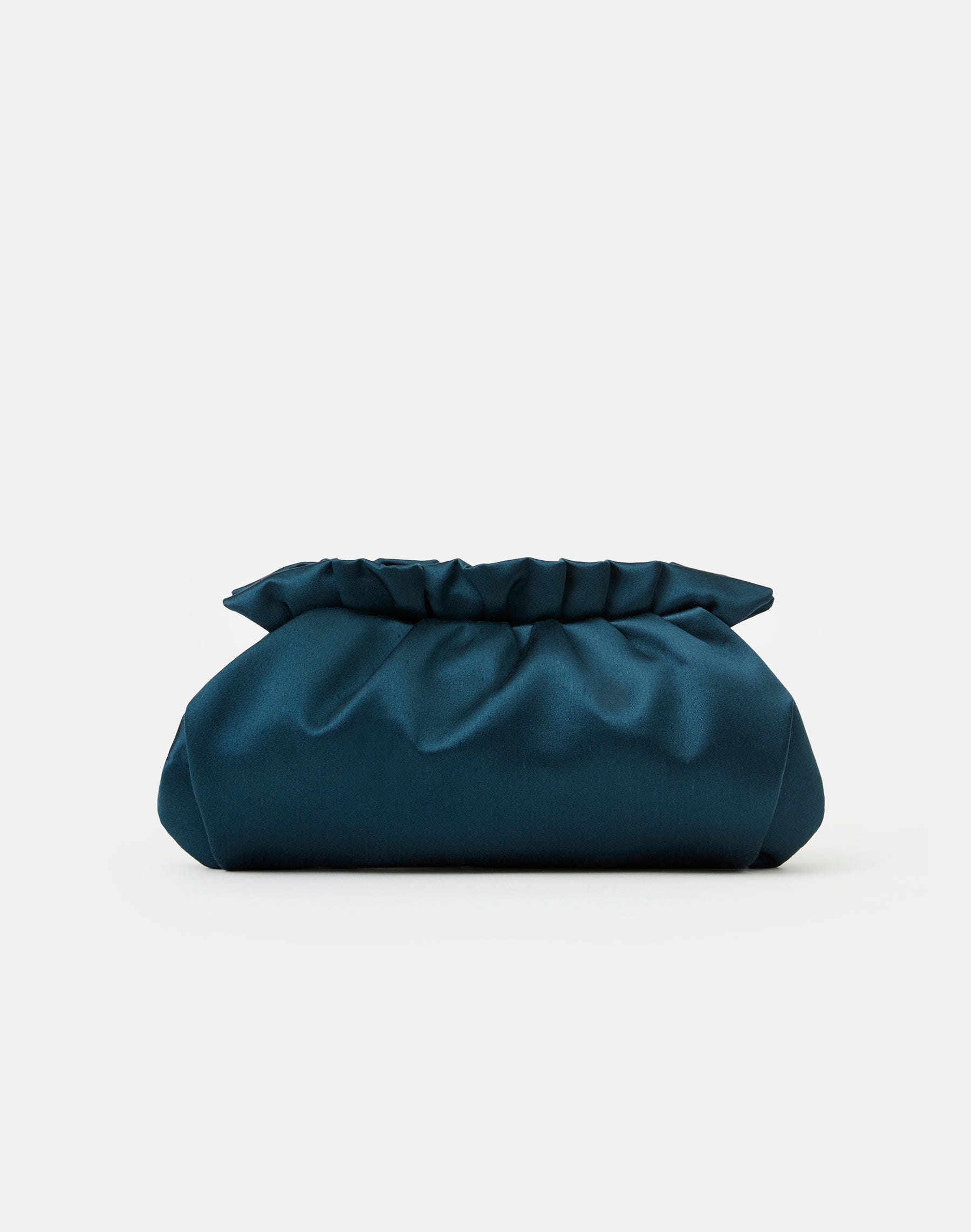 Lafayette 148 Italian Satin Pochette Clutch In Blue | ModeSens