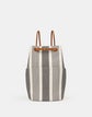 Striped Linen 8 Knot Convertible Backpack—Large