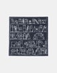 L148 Bookshelf Print Cashmere-Silk Scarf