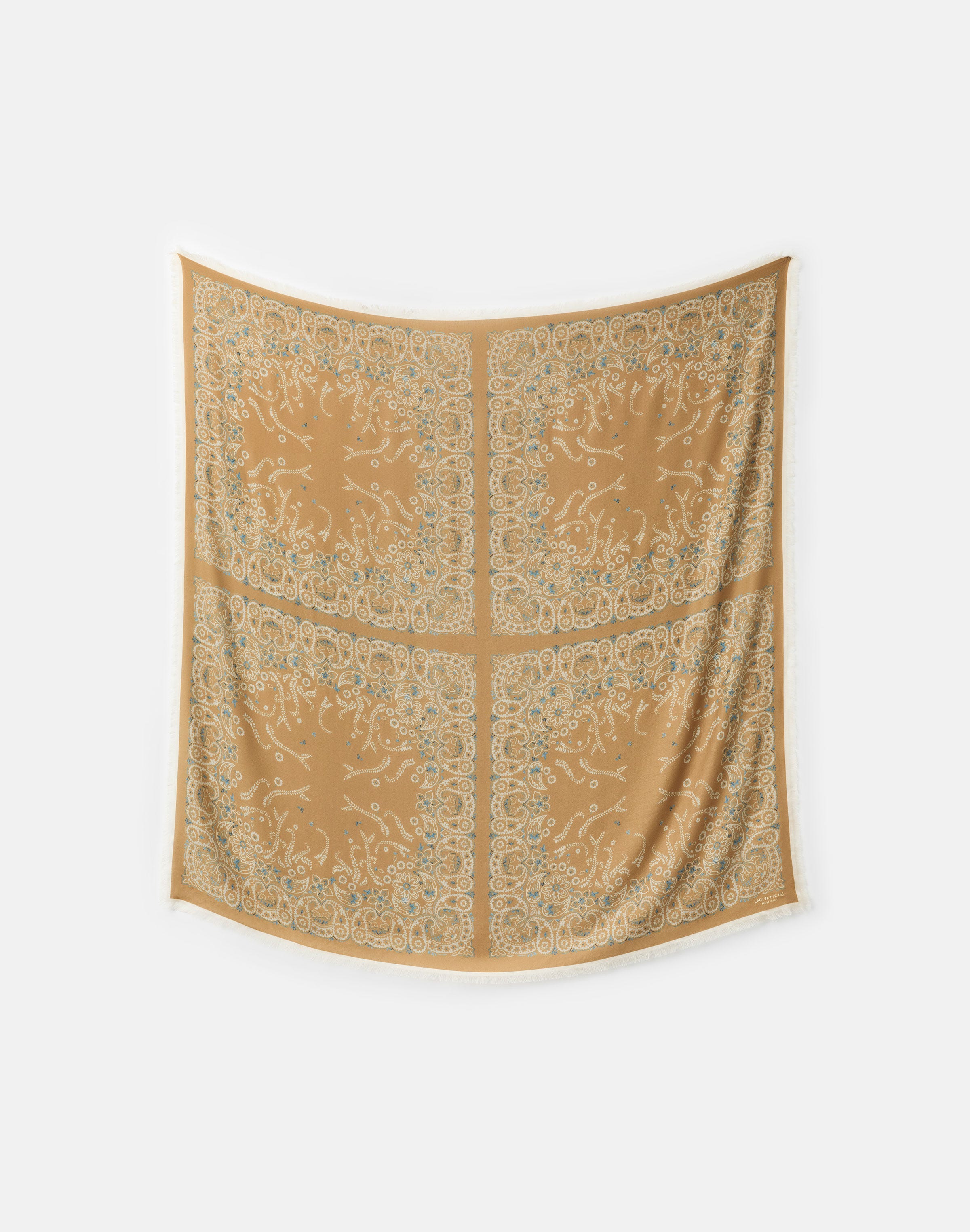 Paisley Print Cashmere-Silk Scarf