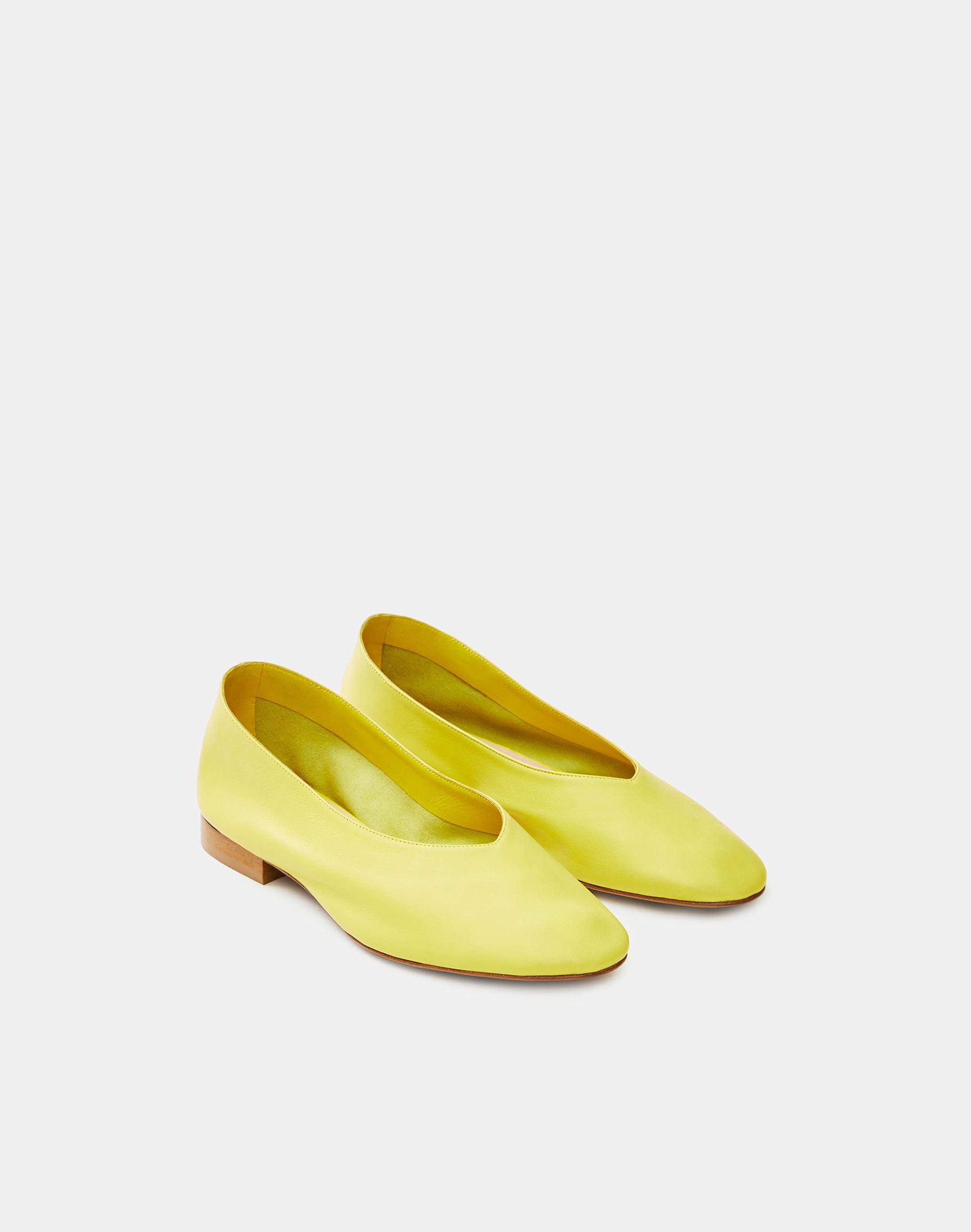 Lafayette 148 Jemma Ballet Flat In Yellow