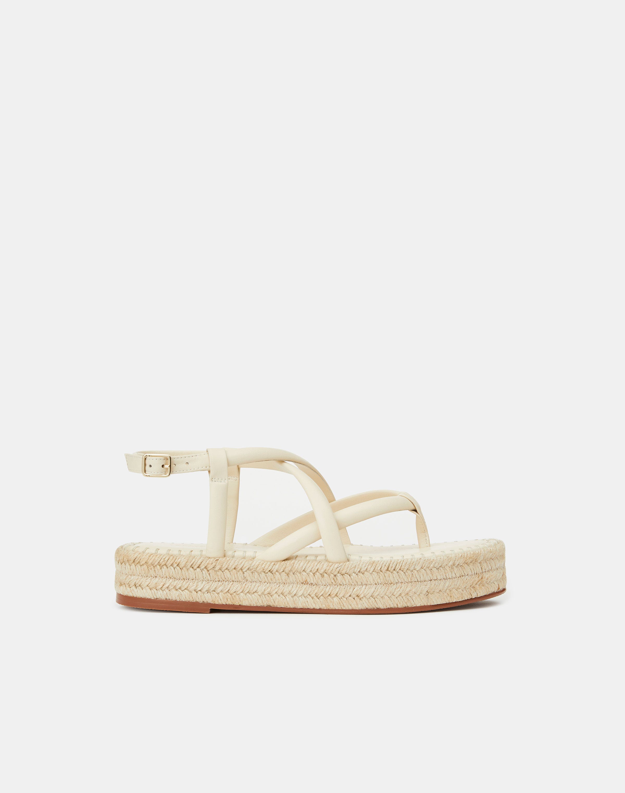 ELDA ESPADRILLE IN WHITE FABRIC AND BLACK CALFSKIN