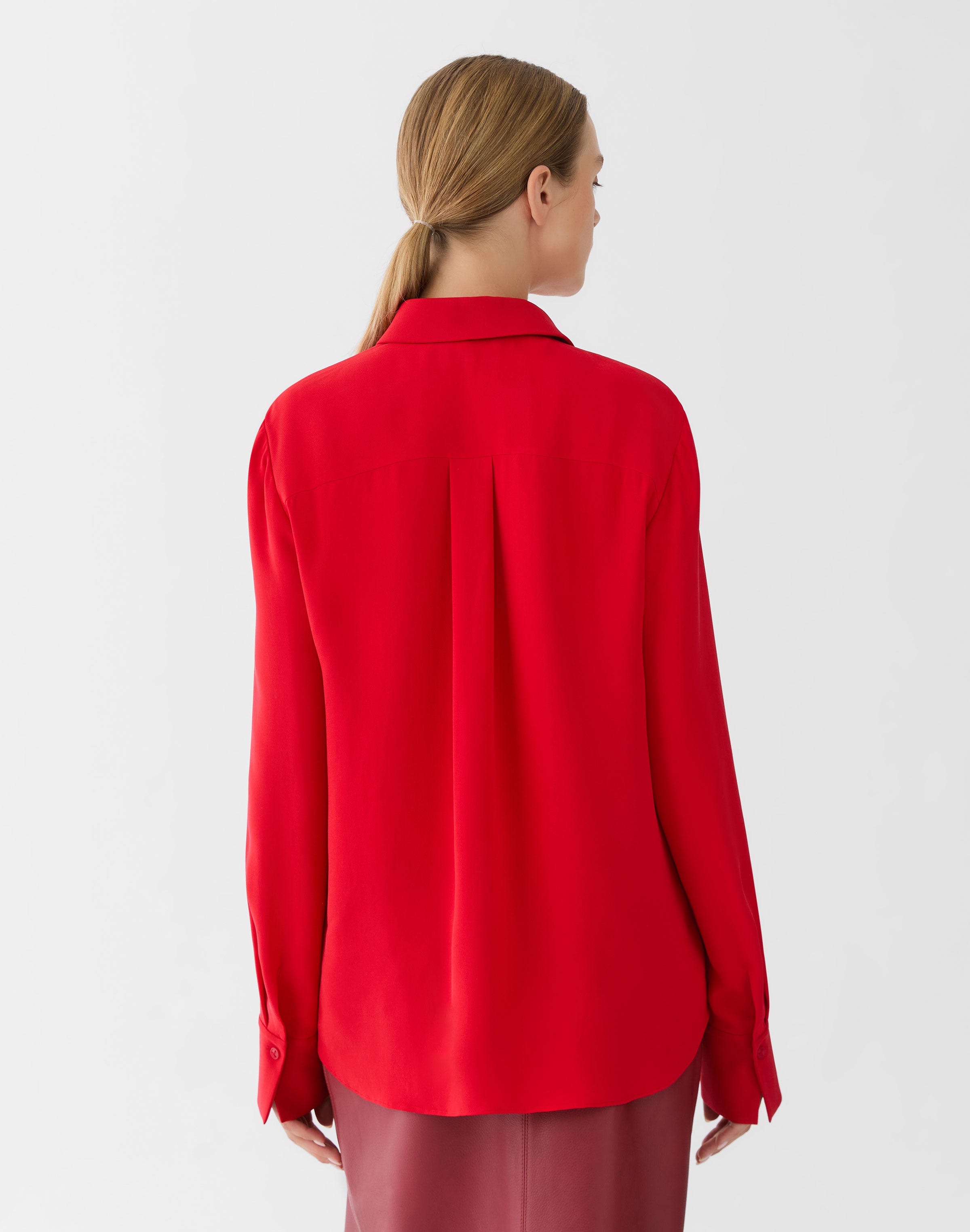 Silk Georgette Button Blouse