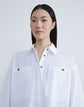 Plus-Size Organic Cotton Poplin Oversized Shirt