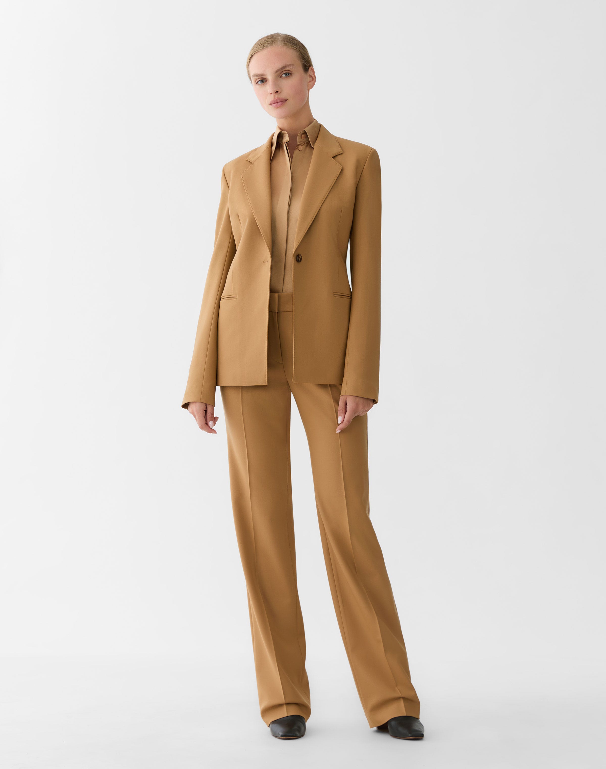 Silk Charmeuse French Cuff Blouse