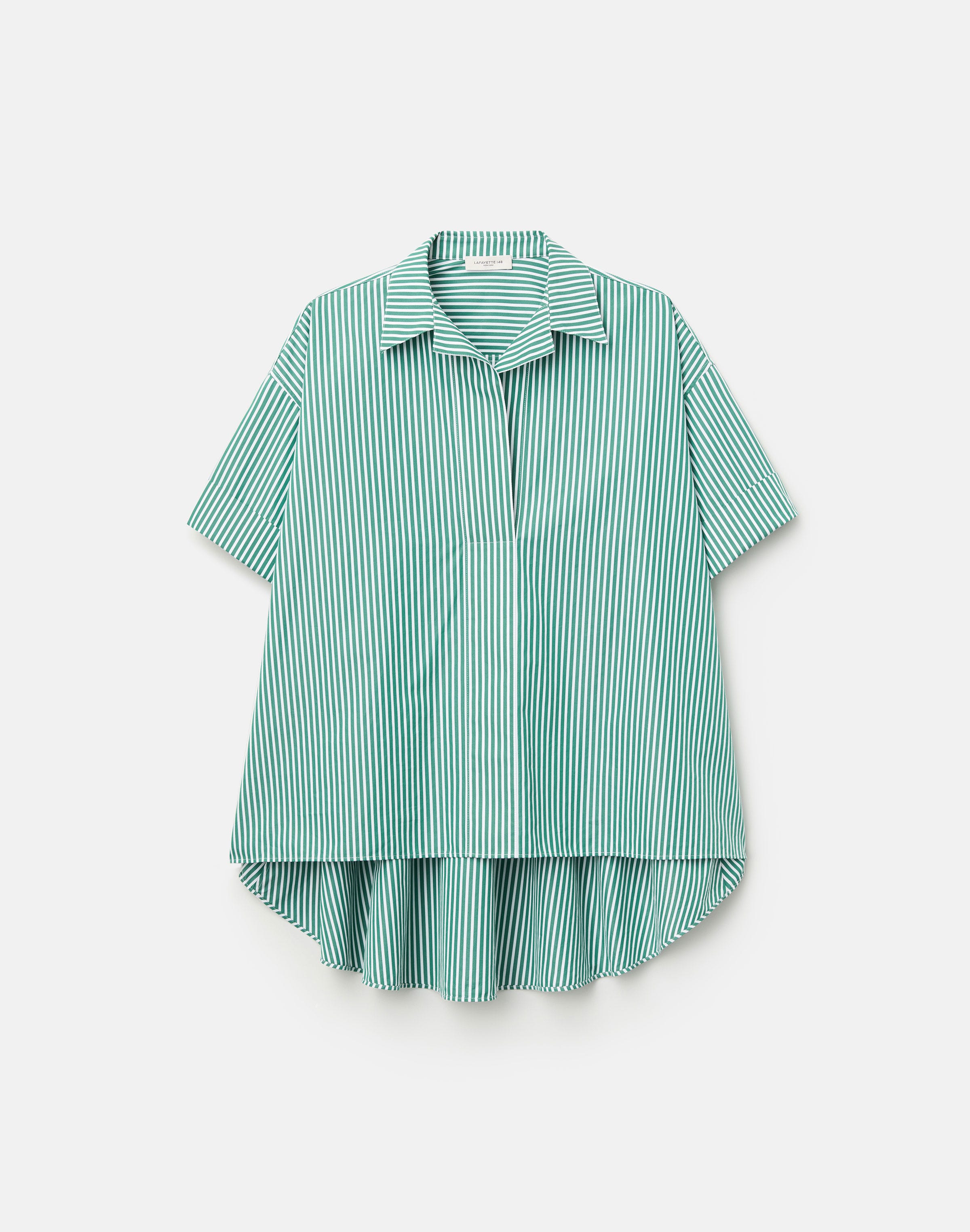 Striped Cotton Swing Shirt