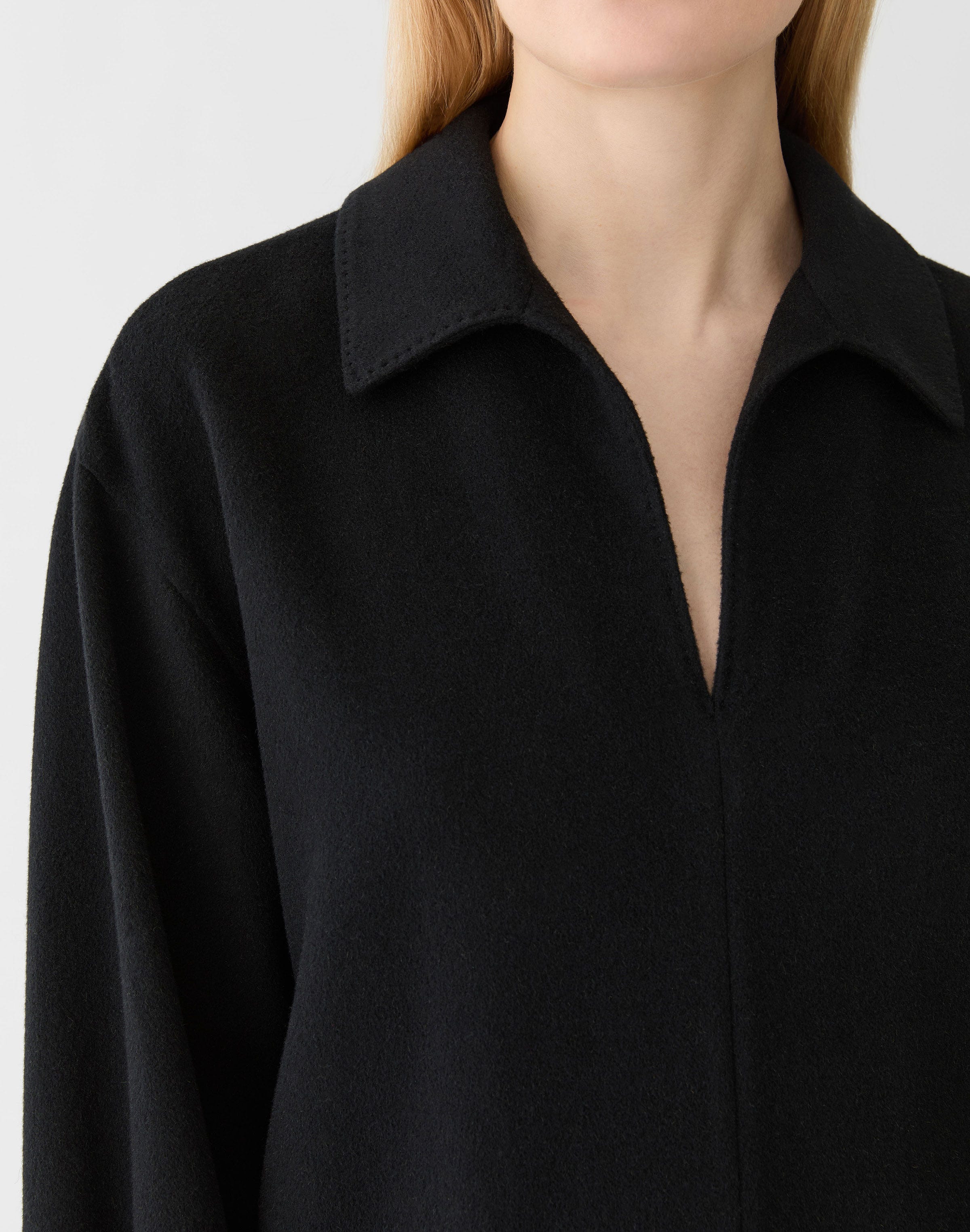 Camel Hair Popover Blouse