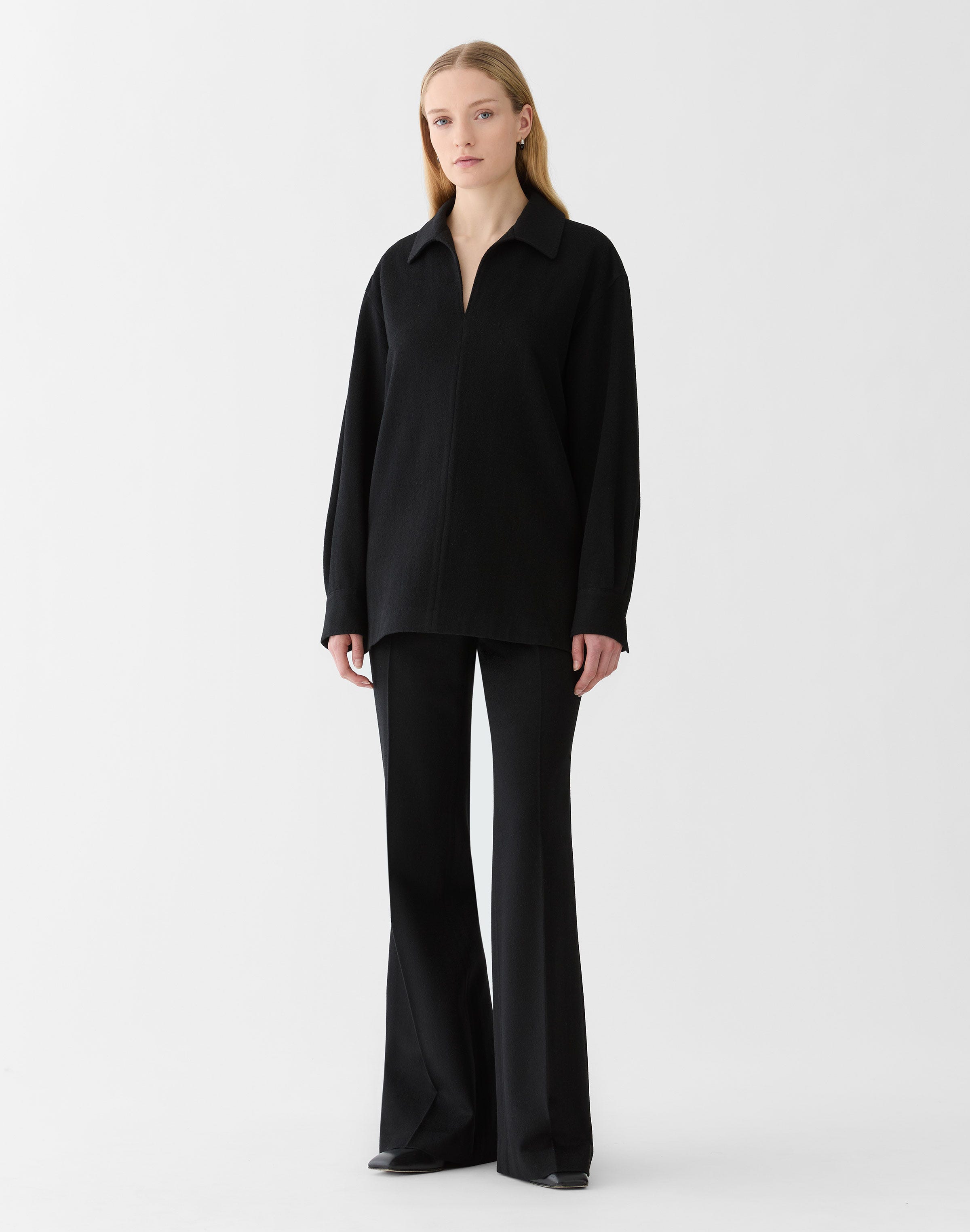Camel Hair Popover Blouse