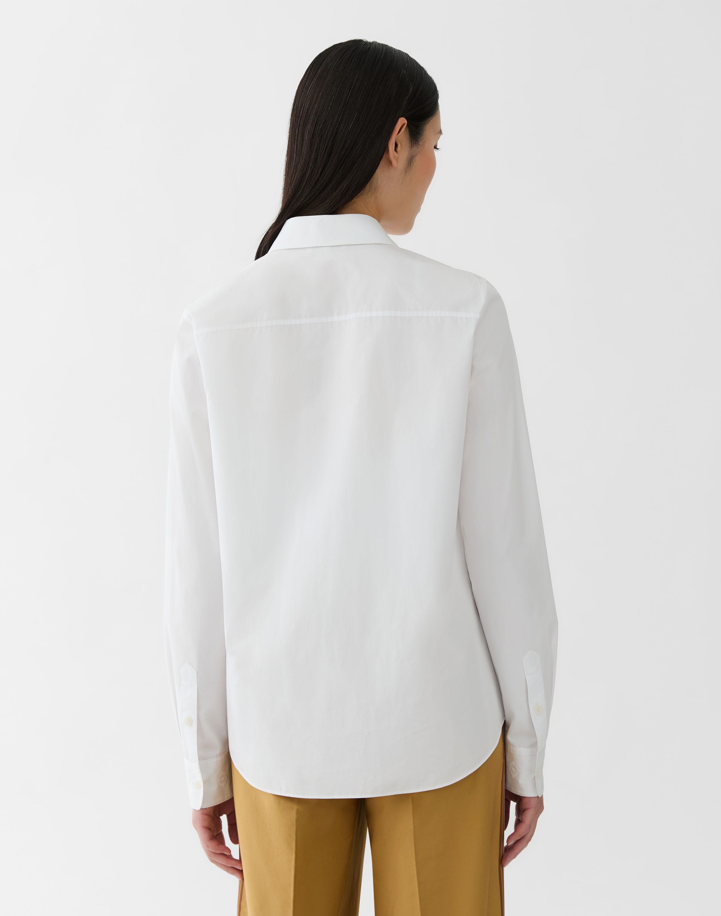 Organic Cotton Poplin Embroidered Shirt
