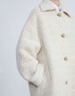 Wool-Cotton Bouclé Oversized Coat