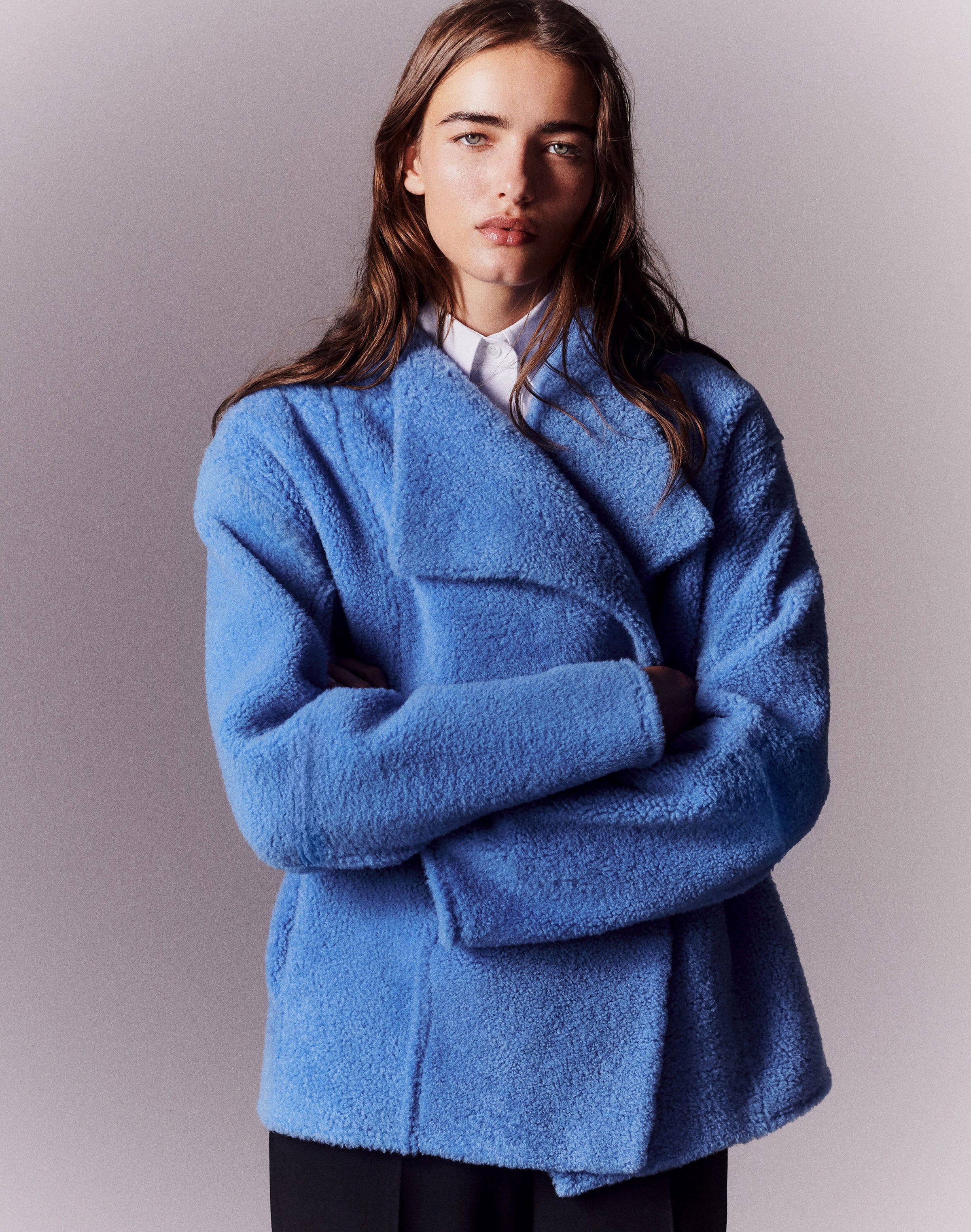 Shearling Reversible Coat and Wool Double Face Pant | Lafayette
