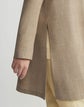 Virgin Wool Silk-Linen Open Front Jacket
