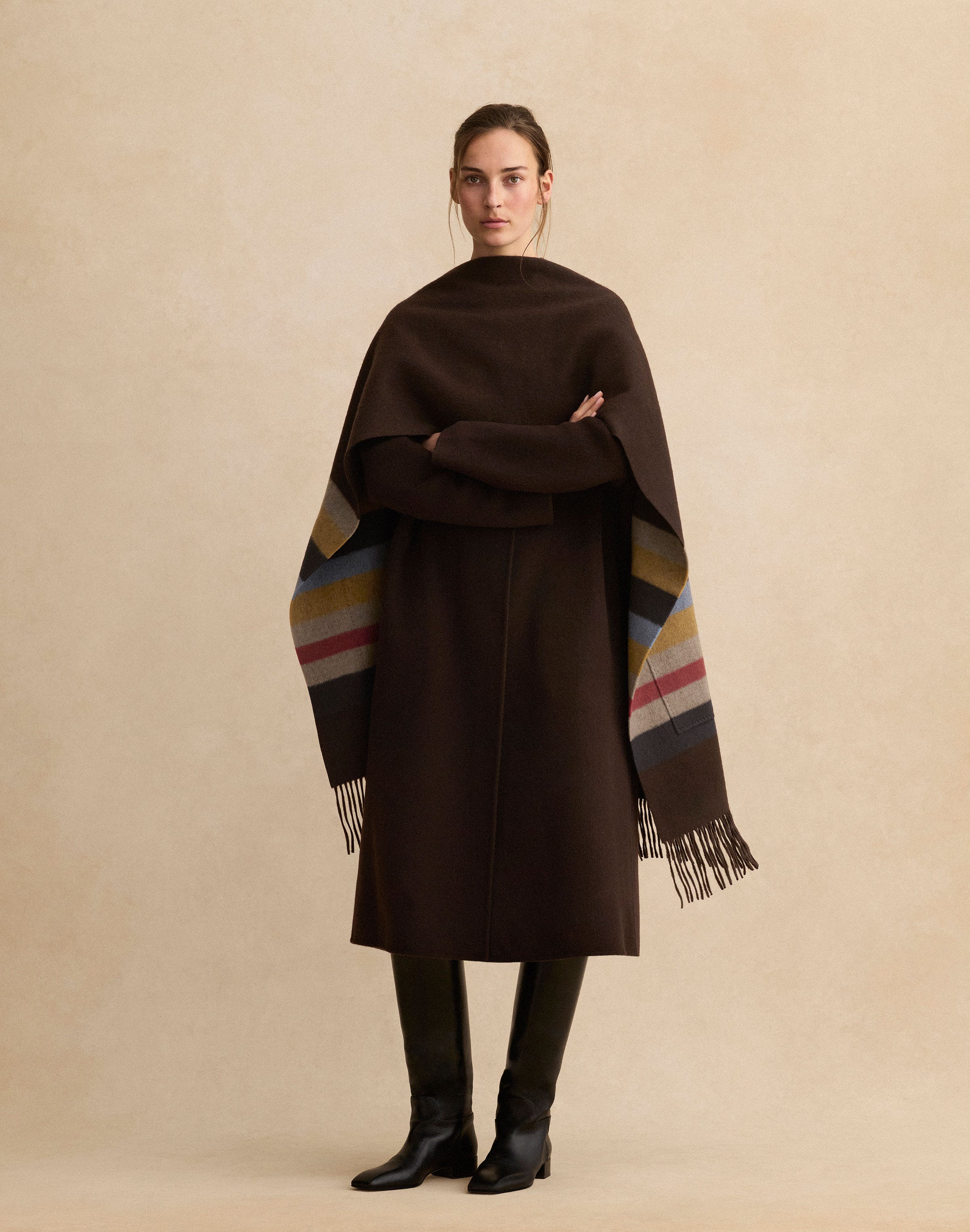 Cashmere Double Face Oversized Long Coat