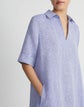 Plus-Size Organic Linen Short Sleeve Popover Dress