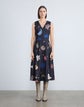 Plus-Size Bohemia Bloom Silk Twill  Dress