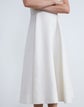 Silk-Linen Short Sleeve Fit & Flare Dress