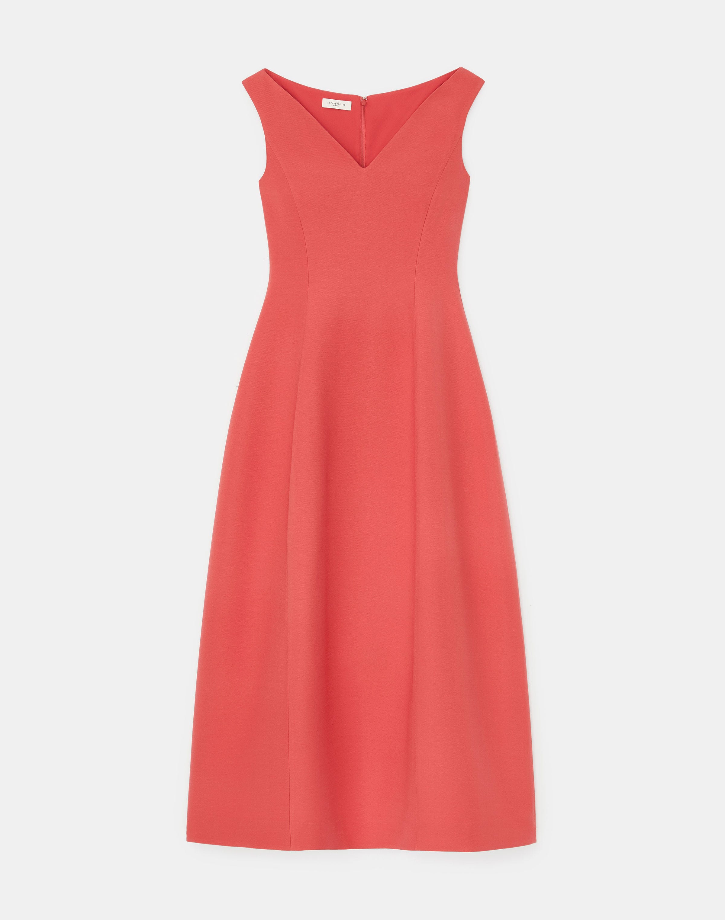 Lafayette 148 Portrait Neck Dress In Vibrant Coral | ModeSens Lafayette 148 Portrait Neck Dress In Vibrant Coral | ModeSens