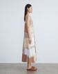 Papier Print Silk-Linen Maxi Dress