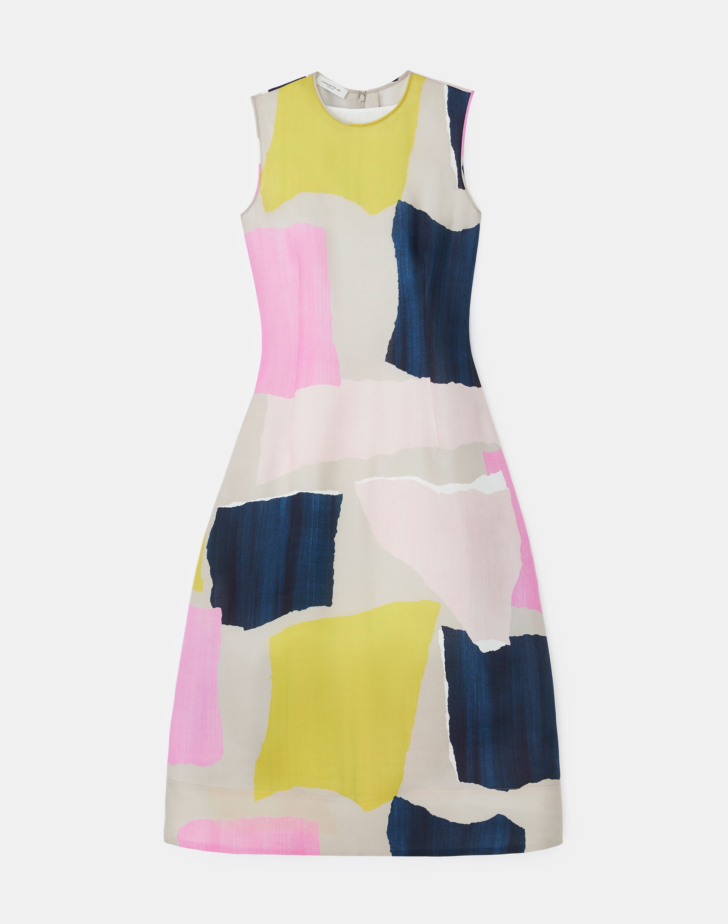 Papier Print Silk Gazar Tulip Dress | Lafayette 148 New York