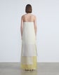 Silk Organza Overlay Strapless Gown