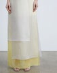Silk Organza Overlay Strapless Gown