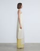 Silk Organza Overlay Strapless Gown