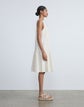 Plus-Size Sunburst Fil Coupé Organic Cotton Drop Waist Oversized Dress