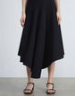 Plus-Size Responsible Wool Nouveau Crepe Asymmetric Dress