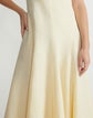 Silk-Linen Flared Dress