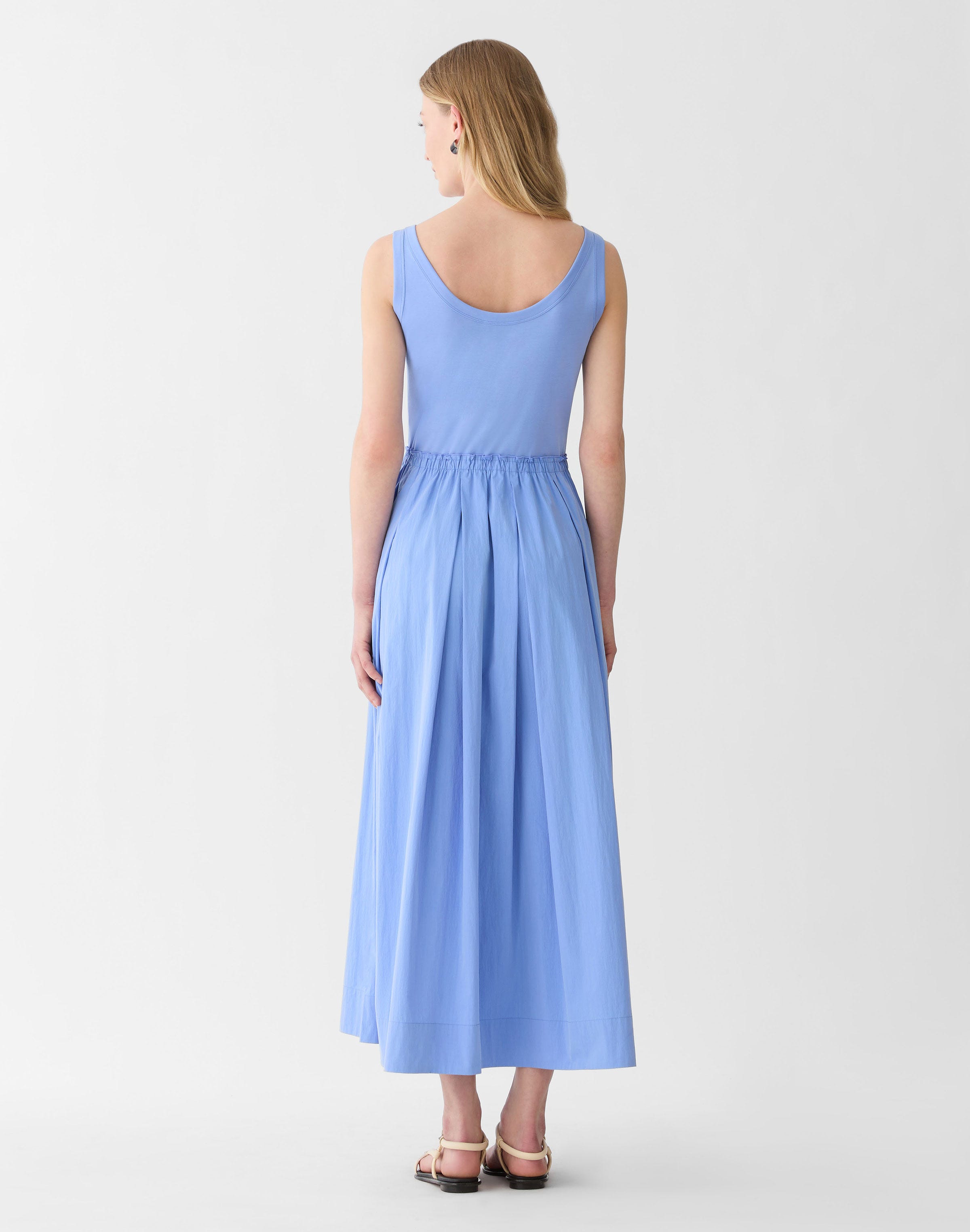 Plus-Size Travel Cotton & Jersey Tank Dress