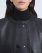 Plus-Size Alden Jacket In Hand-Braided Italian Plonge Lambskin Leather