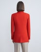 Wool-Silk Crepe Tailored Blazer