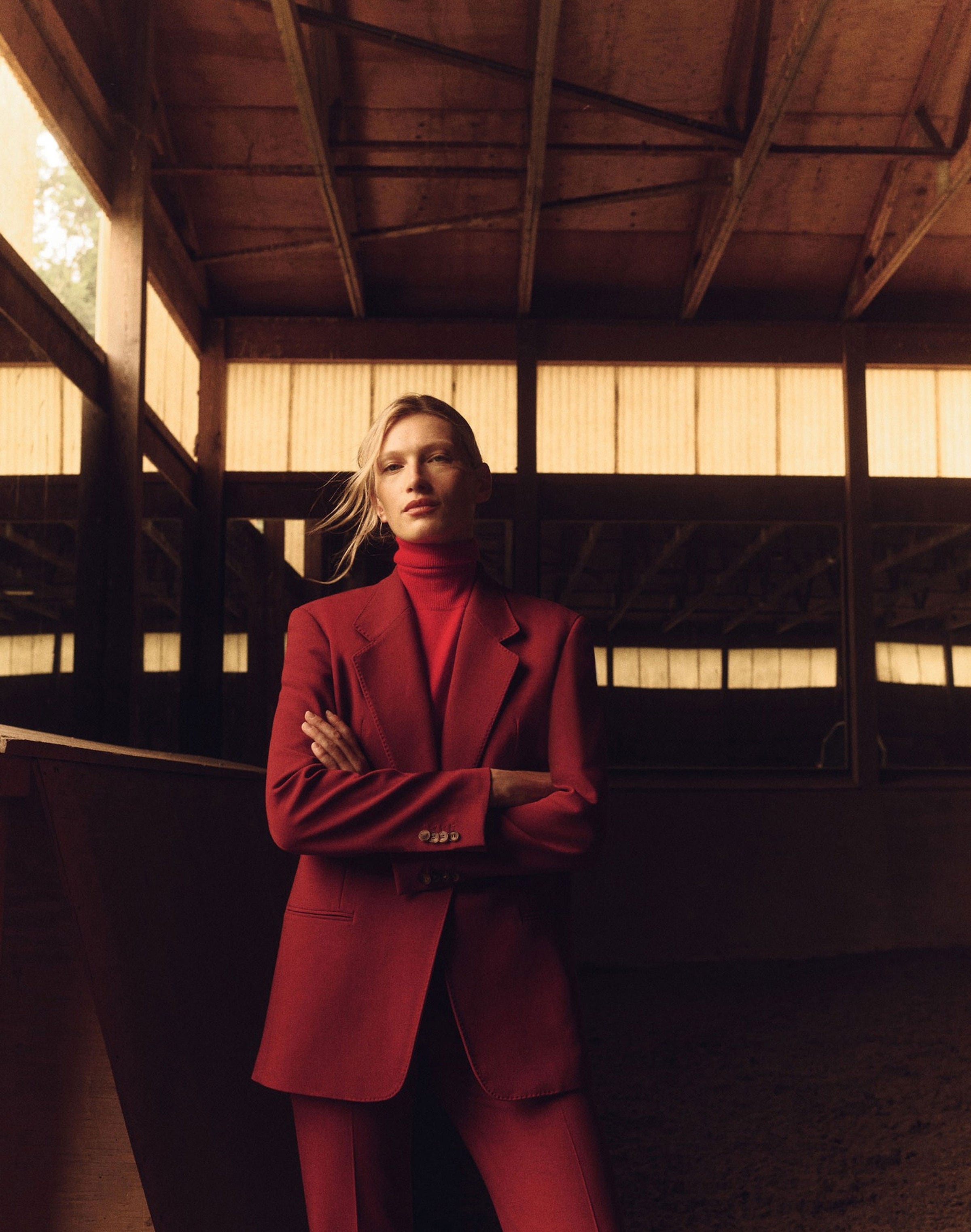 Wool Double Face Blazer and Reade Pant