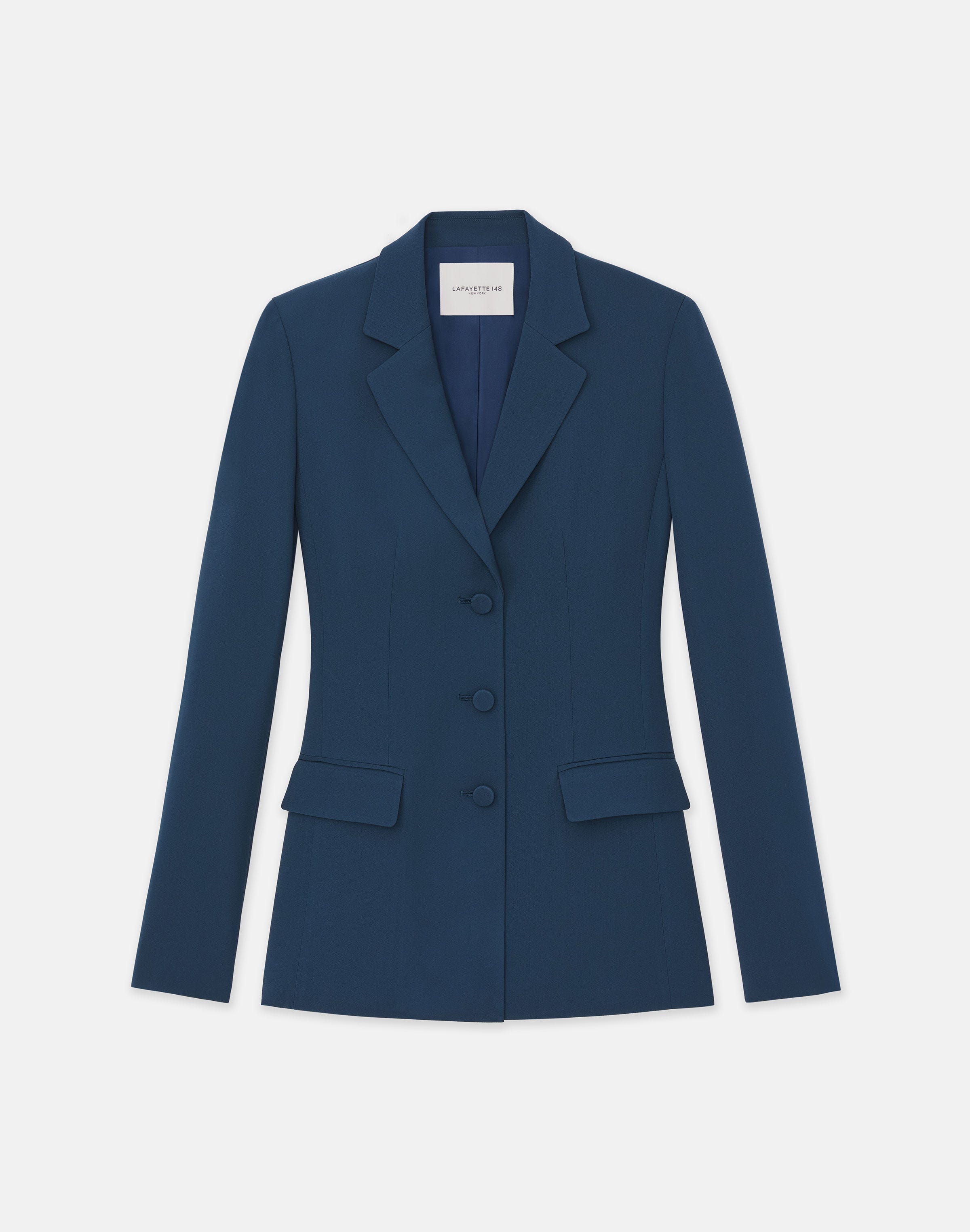 LAFAYETTE 148 LAFAYETTE 148 NY PLUS-SIZE RESPONSIBLE FINESSE CREPE THREE BUTTON BLAZER