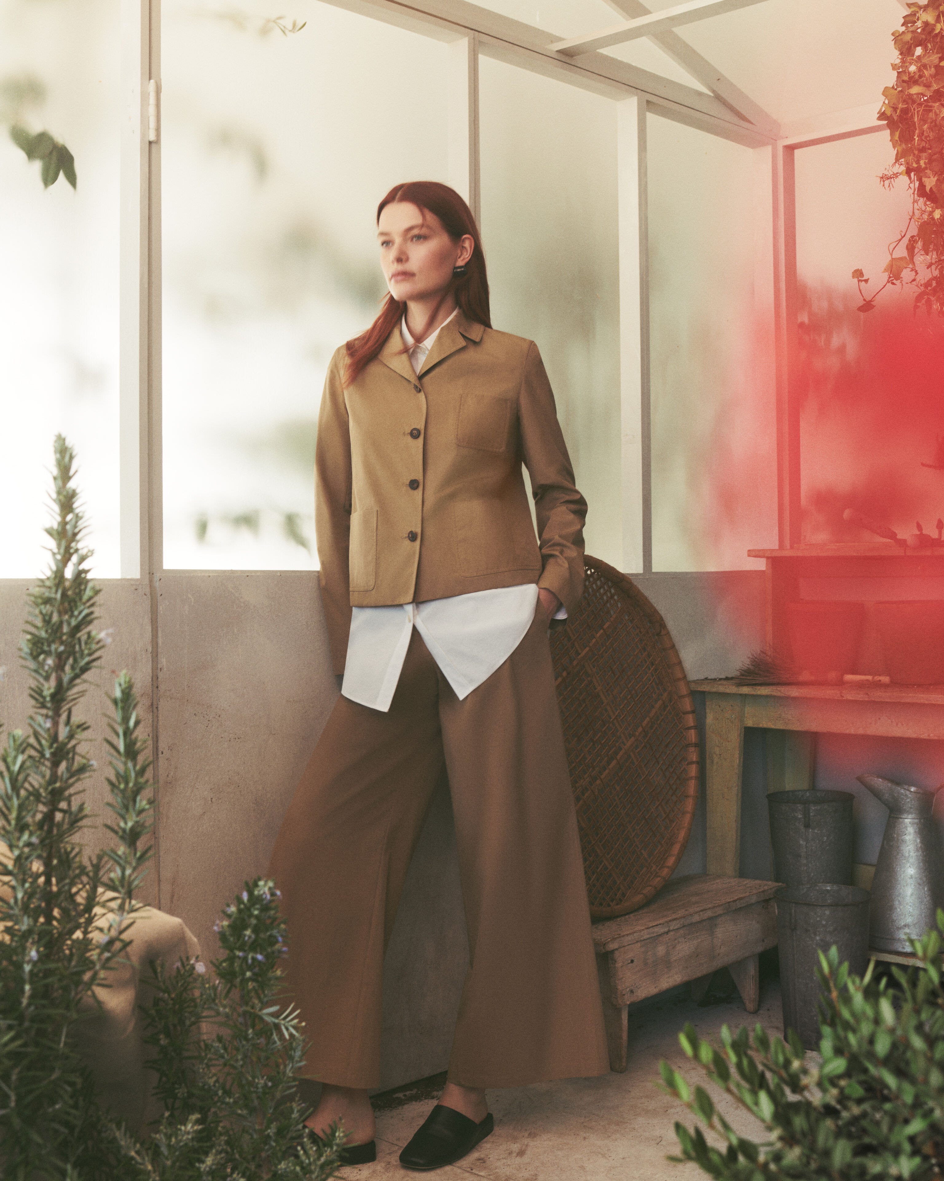 Cotton Poplin Jacket and Park Pant