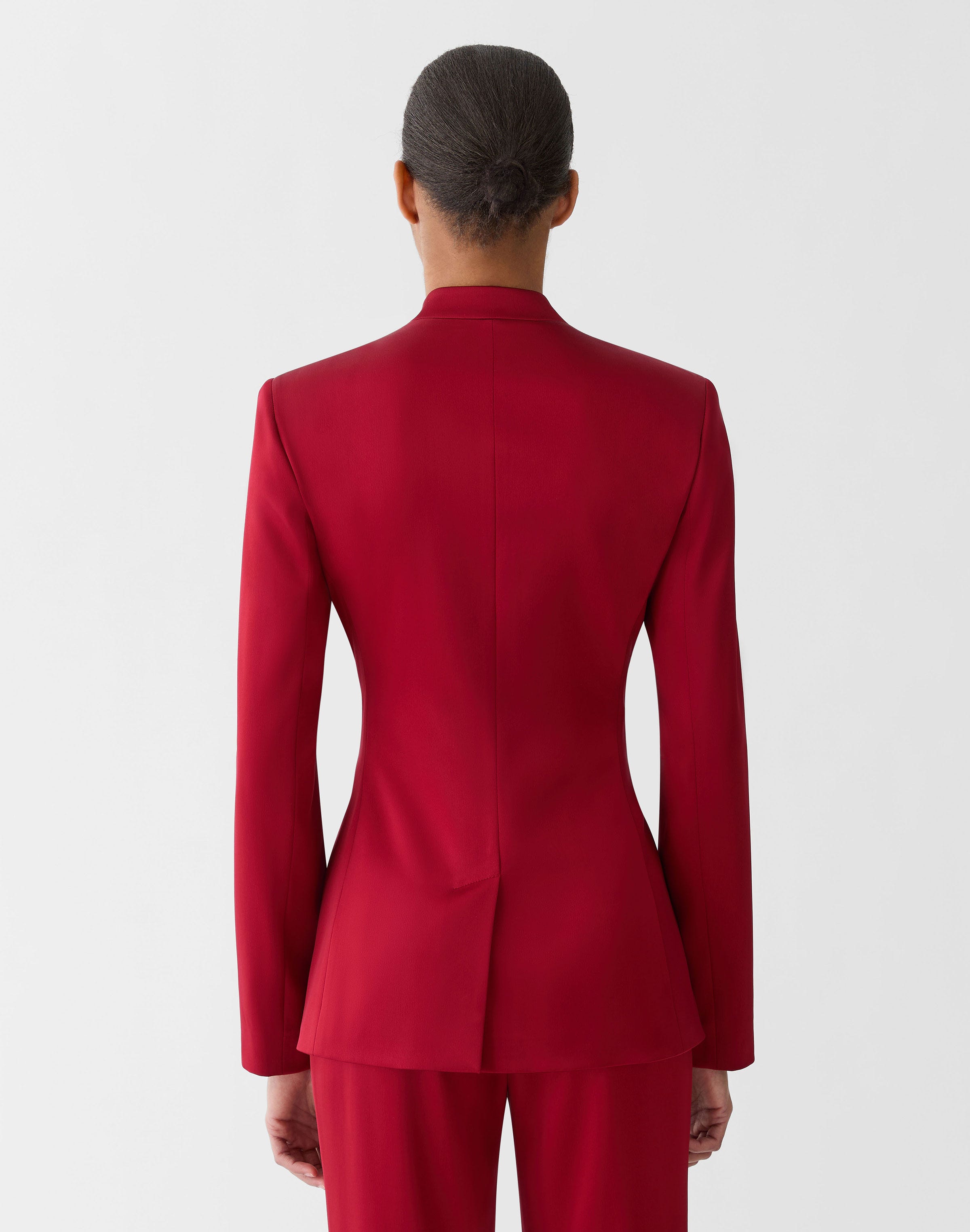 Satin Wrap Blazer