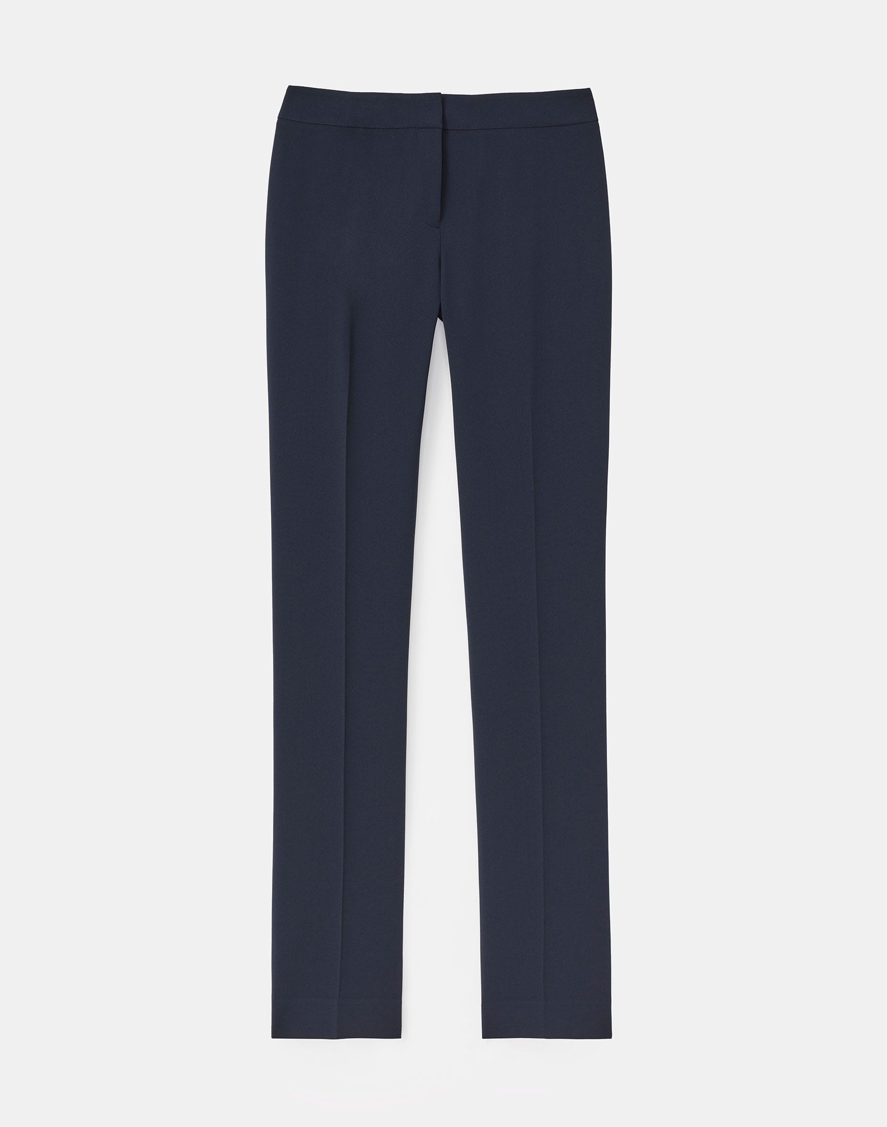 Lafayette 148 Plus-size Finesse Crepe Barrow Trouser In Blue