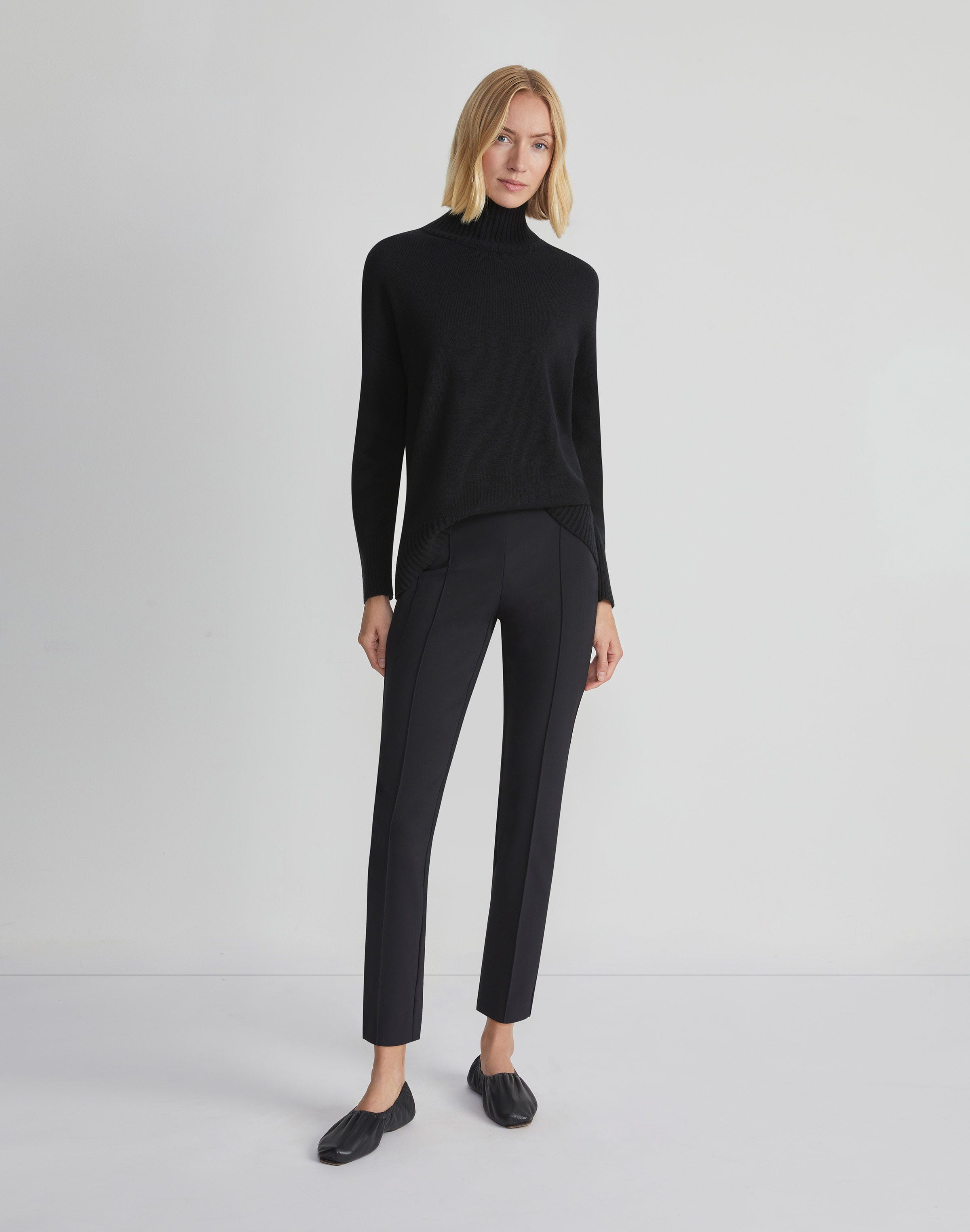 Slim Pintuck City Pant in Acclaimed 