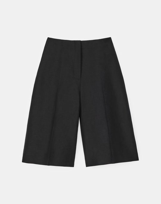 Plus-Size Silk-Linen Ryerson Bermuda Short