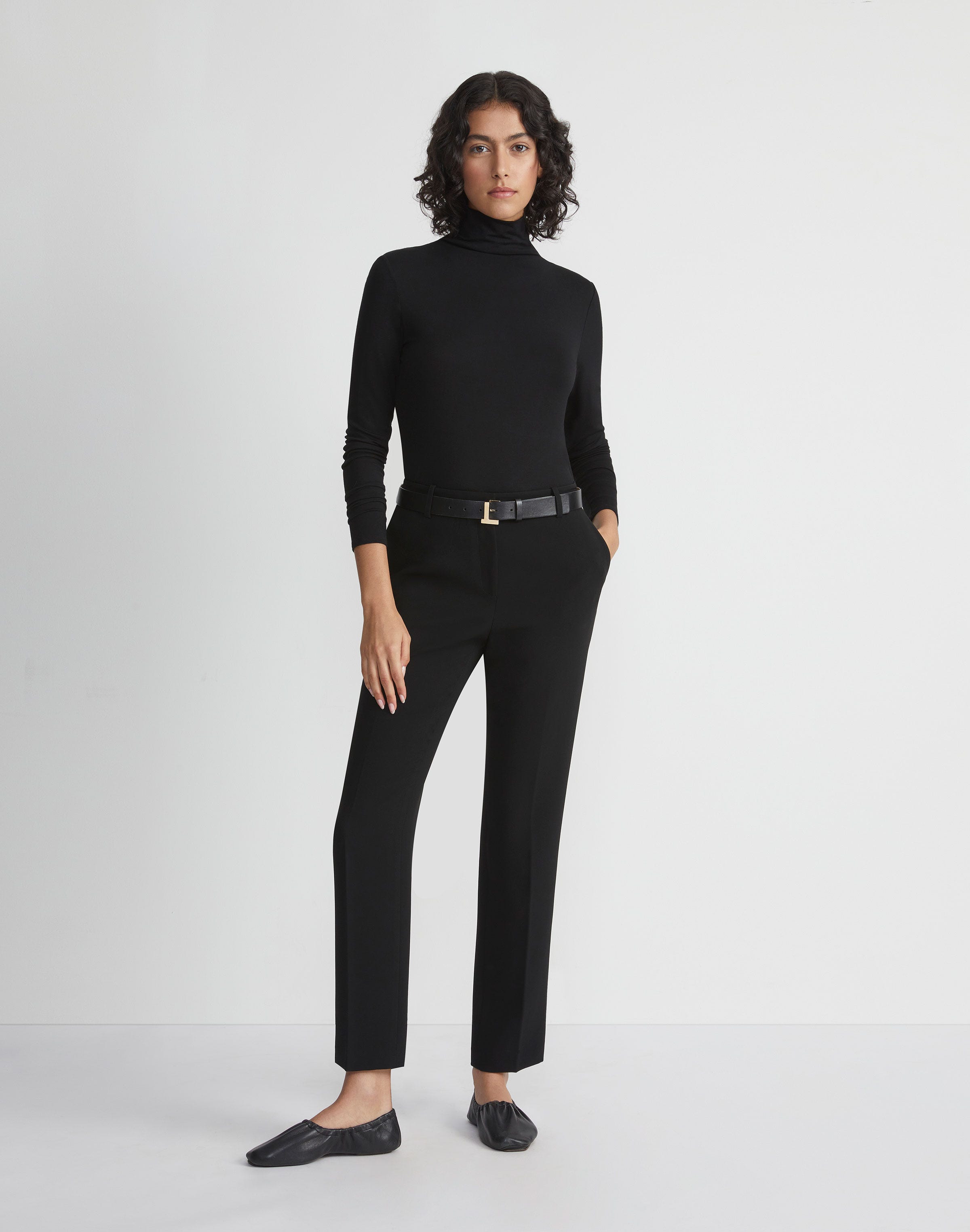 Petite Finesse Crepe Clinton Ankle Pant