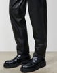 Ashland Ankle Pant In Tissue Weight Lambskin Leather
