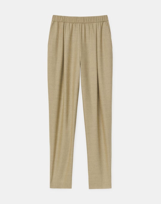Ashland Ankle Pant In Italian Cashmere-Wool Flannel