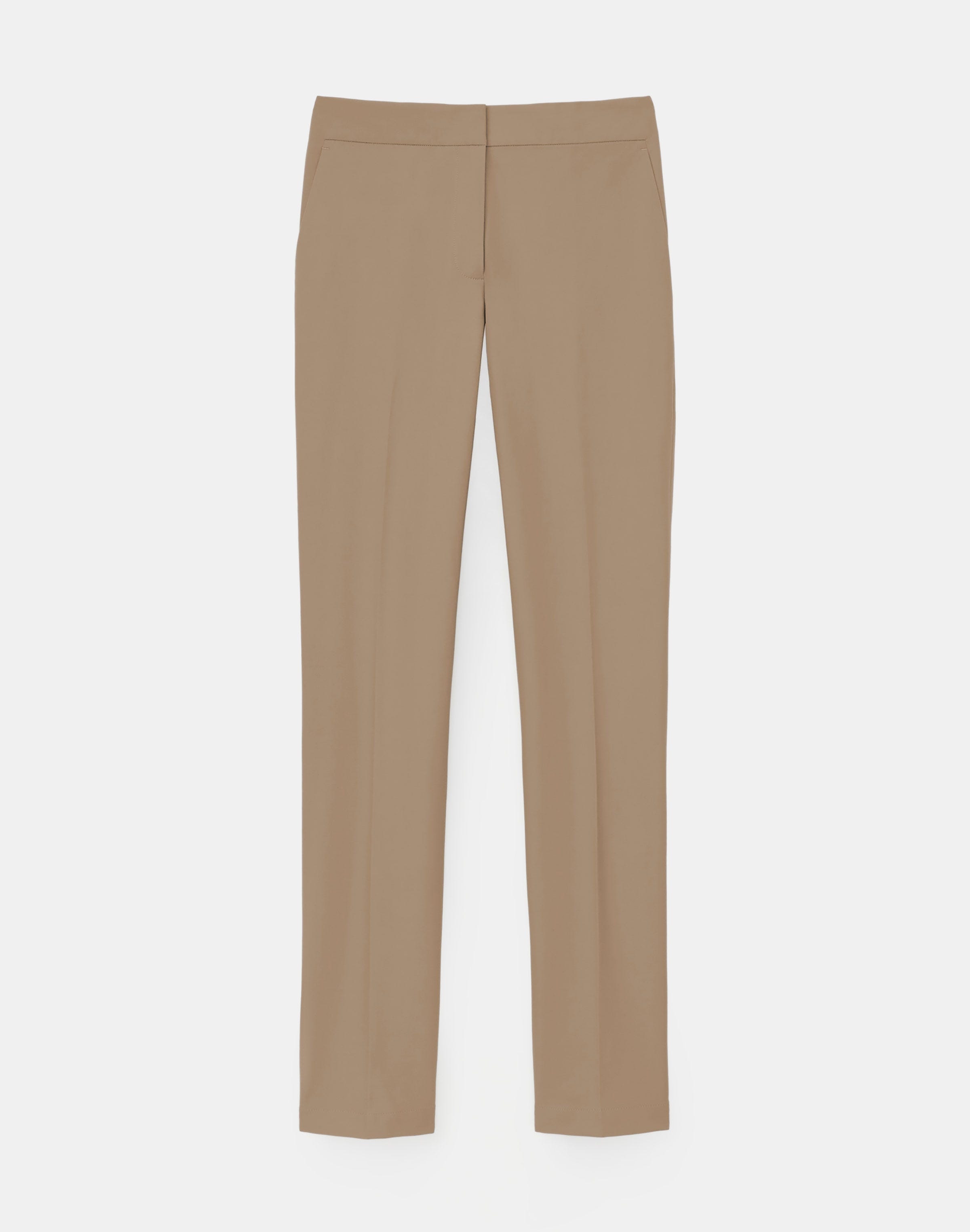 Lafayette 148 Stretch Twill Manhattan Skinny Ankle Pant In Brown