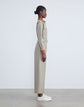 Cotton Twill Belted Jumpsuit