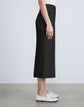 Wool-Silk Crepe Kenmare Flared Cropped Pant