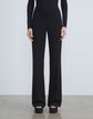 Petite Finesse Crepe Gates Side-Zip Flared Pant