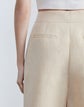 Plus-Size Silk-Linen Chelsea Short