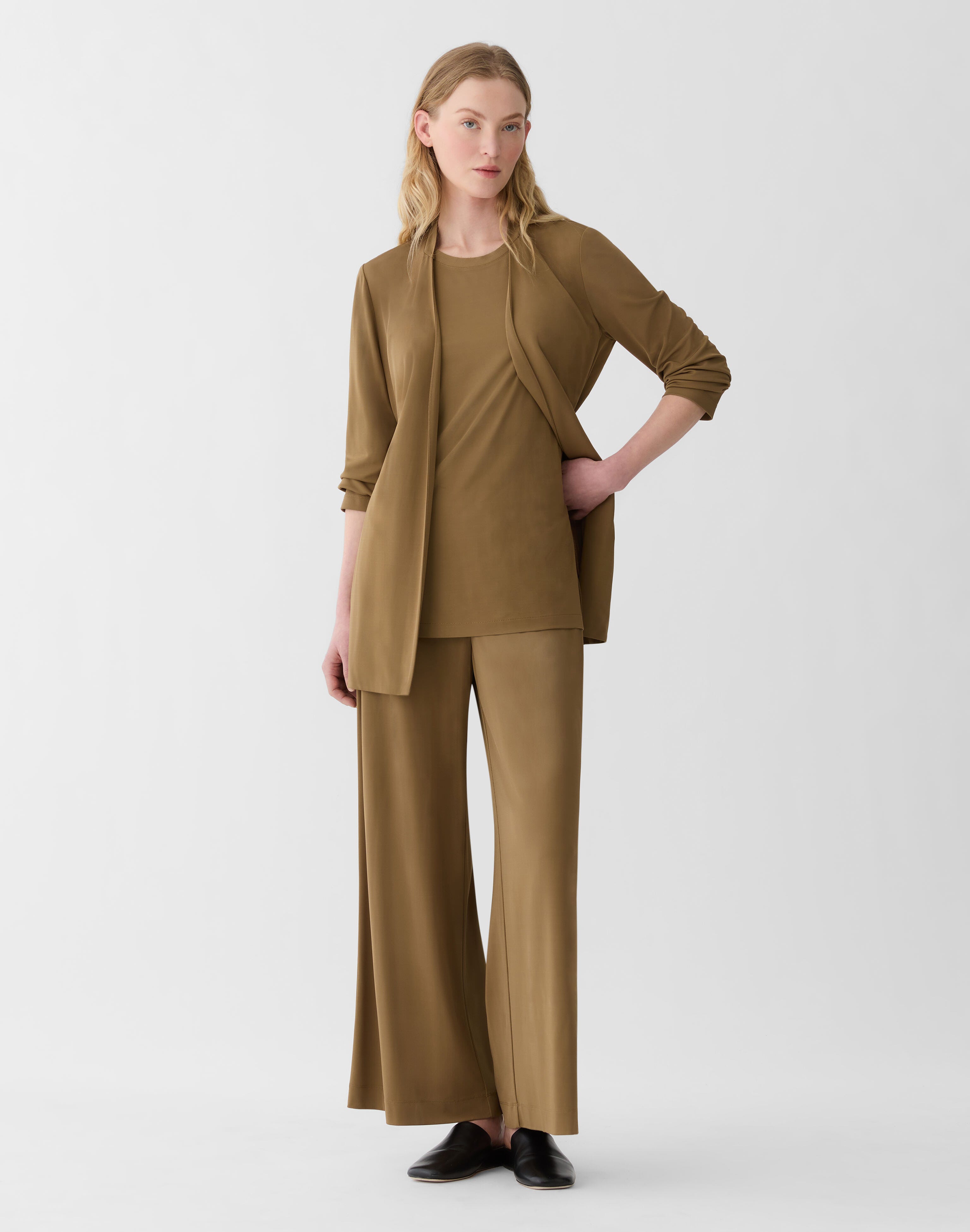 Plus-Size Matte Jersey Lenox Pant
