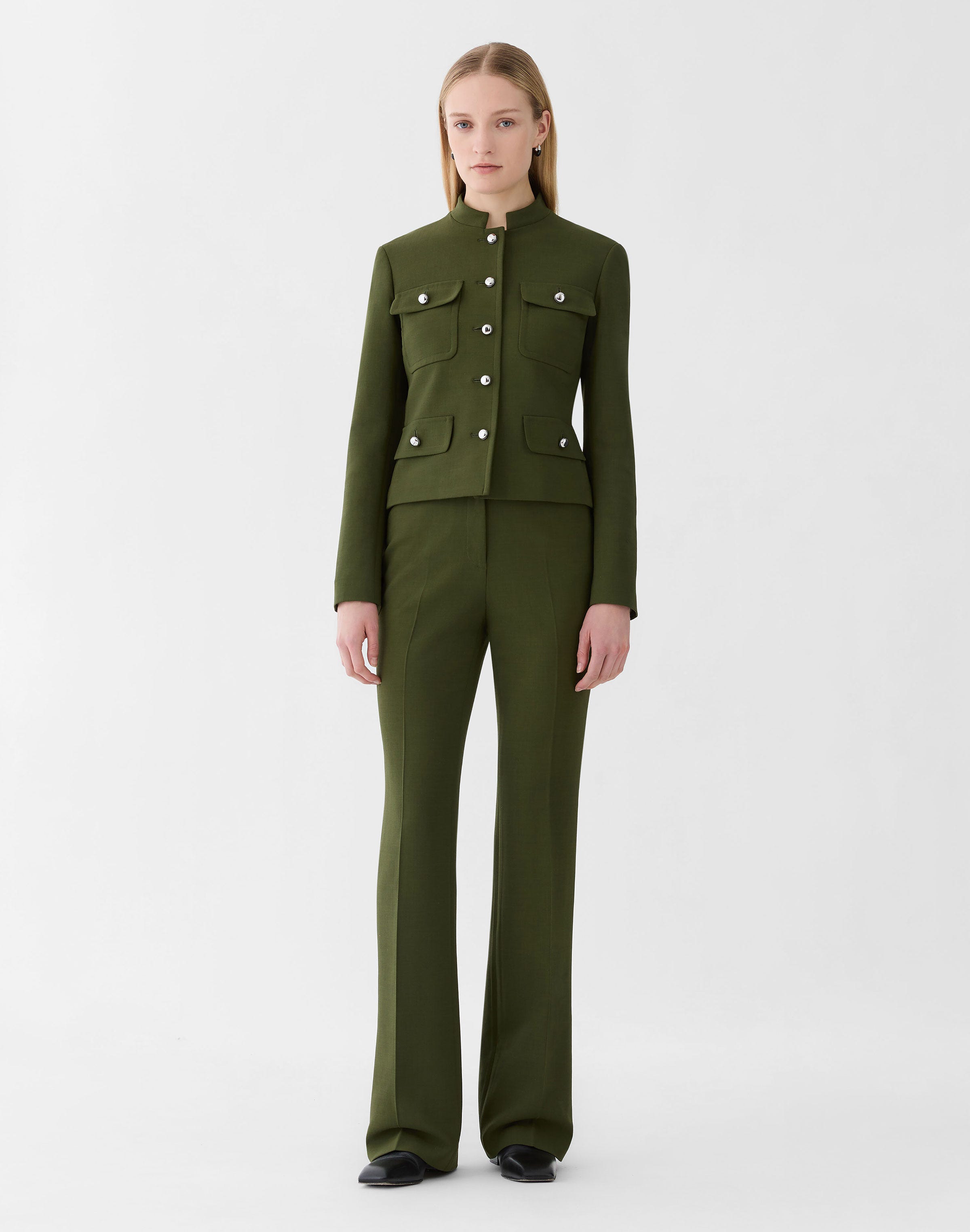 Responsible Wool Double Face Reade Flare Pant