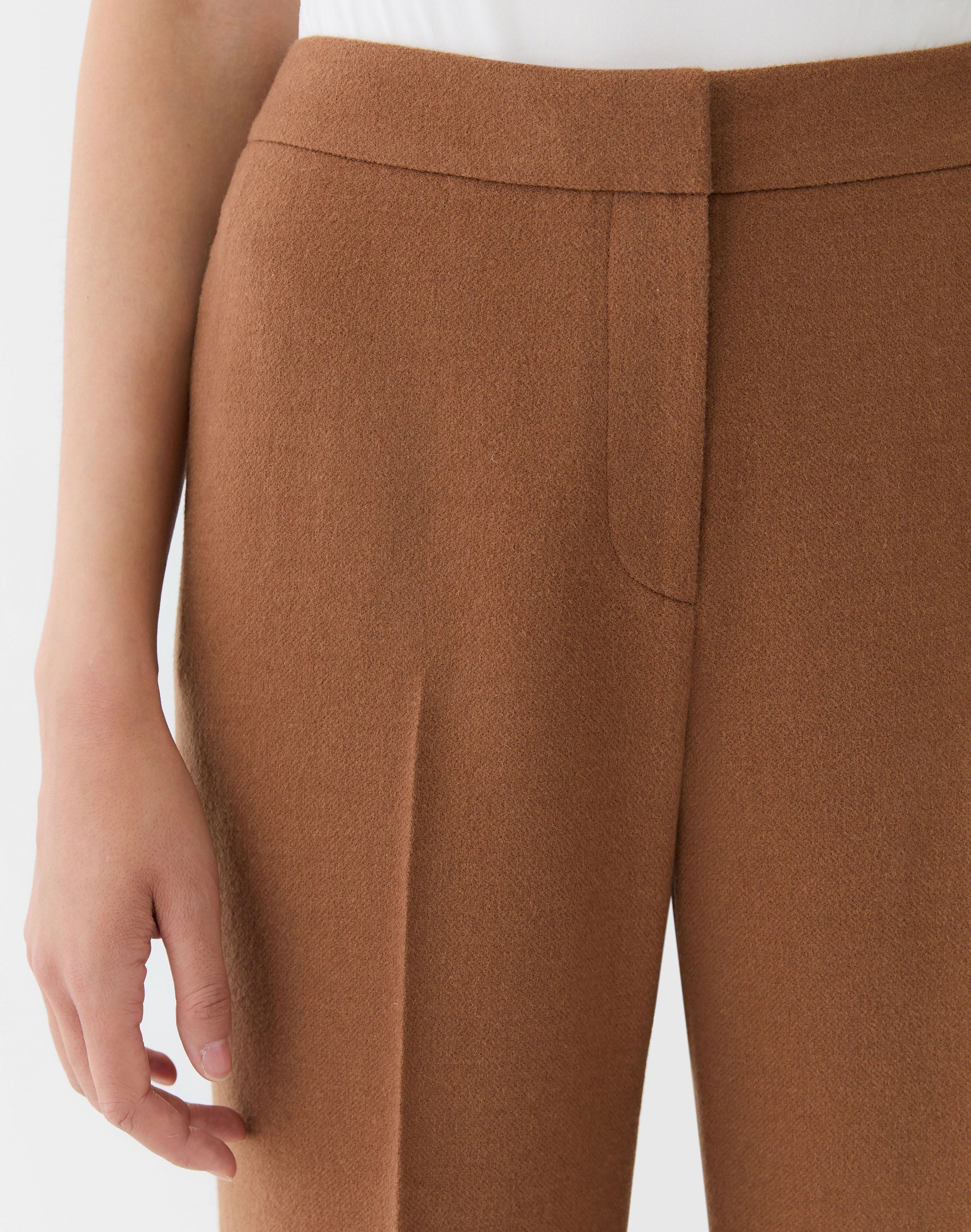 Camel Hair Lafayette Flare Pant